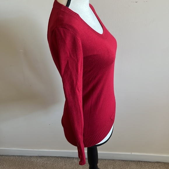 Dots Red Knit Sweater S - Picture 4 of 5